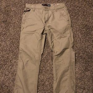 Mens Ariat Khaki 32x34 boot cut pants